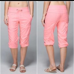 Lululemon lined cropped Dance Studio pants.